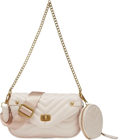 Quilted Crossbody Bags for Women Trendy Shoulder Bag Small Purse Handbag with Coin Purse in Saudi Arabia