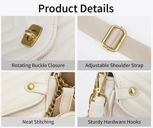 Quilted Crossbody Bags for Women Trendy Shoulder Bag Small Purse Handbag with Coin Purse in Saudi Arabia