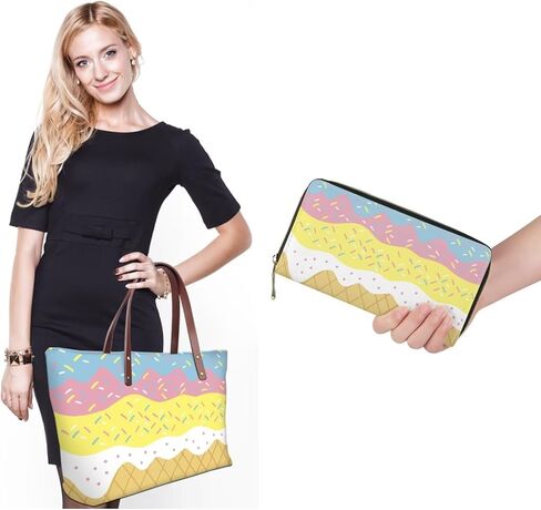 Women Satchel Handbags Shoulder Purses Totes Work Bags with Leather Wallet 2-Piece Set in Saudi Arabia