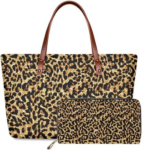 Women Satchel Handbags Shoulder Purses Totes Work Bags with Leather Wallet 2-Piece Set in Saudi Arabia