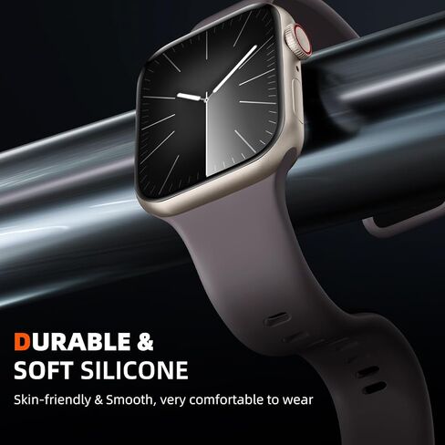 5 عبوات من أساور السيليكون الناعمة - متوافقة مع Apple Watch Ultra 2 وUltra Band 49 مم 45 مم 44 مم 42 مم 41 مم 40 مم 38 مم للرجال والنساء، حزام رياضي مسامي لسلسلة Ultra 2 iWatch 9 8 7 6 SE 5 4 3 2 in Saudi Arabia