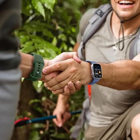 5 عبوات من أساور السيليكون الناعمة - متوافقة مع Apple Watch Ultra 2 وUltra Band 49 مم 45 مم 44 مم 42 مم 41 مم 40 مم 38 مم للرجال والنساء، حزام رياضي مسامي لسلسلة Ultra 2 iWatch 9 8 7 6 SE 5 4 3 2 in Saudi Arabia
