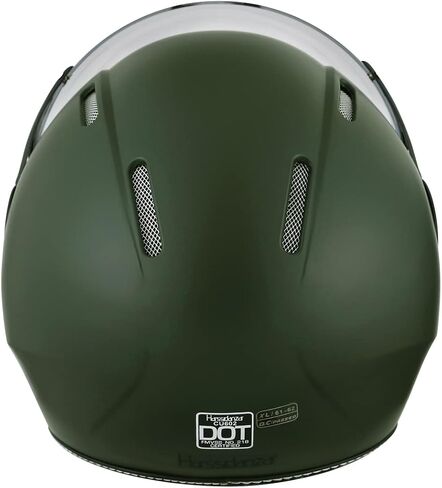 Harssidanzar Motorcycle Helmet Dual Visor Open Face Motorbike Scooter Moped Helmet Cruiser, DOT Approved, for Men and Women CU602AUS in Saudi Arabia