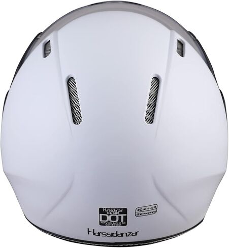 Harssidanzar Motorcycle Helmet Dual Visor Open Face Motorbike Scooter Moped Helmet Cruiser, DOT Approved, for Men and Women CU602AUS in Saudi Arabia