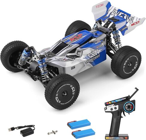 GoolRC WLtoys 144011 RC Cars for Adults, 1:14 Scale Remote Control Car, 4WD 65KM/H High Speed RC Racing Car, 2.4GHz All Terrains Off Road RC Buggy Trucks for Kids with 2 Batteries in Saudi Arabia