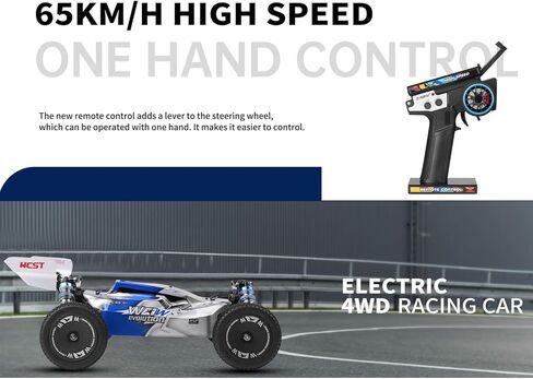 GoolRC WLtoys 144011 RC Cars for Adults, 1:14 Scale Remote Control Car, 4WD 65KM/H High Speed RC Racing Car, 2.4GHz All Terrains Off Road RC Buggy Trucks for Kids with 2 Batteries in Saudi Arabia