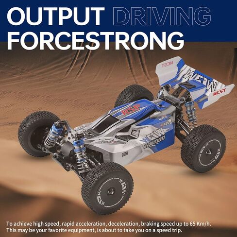 GoolRC WLtoys 144011 RC Cars for Adults, 1:14 Scale Remote Control Car, 4WD 65KM/H High Speed RC Racing Car, 2.4GHz All Terrains Off Road RC Buggy Trucks for Kids with 2 Batteries in Saudi Arabia