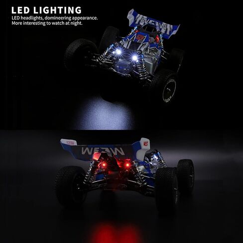 GoolRC WLtoys 144011 RC Cars for Adults, 1:14 Scale Remote Control Car, 4WD 65KM/H High Speed RC Racing Car, 2.4GHz All Terrains Off Road RC Buggy Trucks for Kids with 2 Batteries in Saudi Arabia