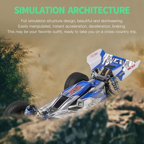 GoolRC WLtoys 144011 RC Cars for Adults, 1:14 Scale Remote Control Car, 4WD 65KM/H High Speed RC Racing Car, 2.4GHz All Terrains Off Road RC Buggy Trucks for Kids with 2 Batteries in Saudi Arabia