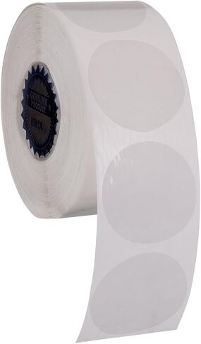 Clear Wafer Package Seals 1.5" Circle Tab Sticker Labels by Kenco (1 Pack (1,000) in Saudi Arabia