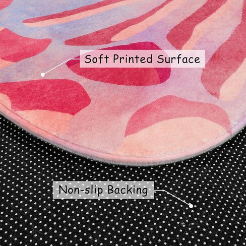 سجادة لايف بوكس ​​للأطفال على شكل فراشة لغرفة نوم البنات، سجادة حضانة قابلة للغسل مقاس 91.44 سم × 111.48 سم، سجادة ملونة غير قابلة للانزلاق لغرفة اللعب، سجادة أرضية فائقة النعومة لخيمة مدخل النوم، وردي in Kuwait