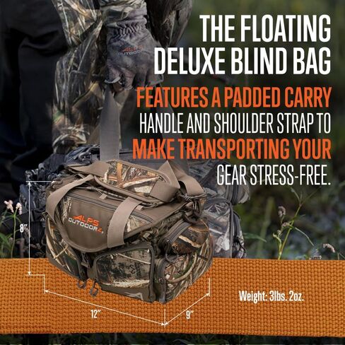 ALPS OutdoorZ Deluxe Floating Blind Bag - Waterproof Hunting Duffel Bag, with Removable Dividers, Thermos Sleeve & Padded Shoulder Strap in Kuwait
