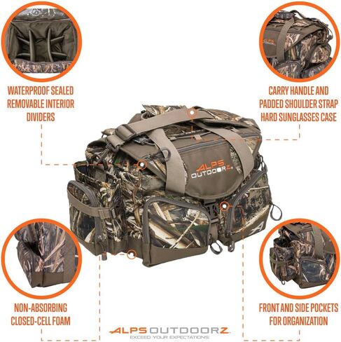 ALPS OutdoorZ Deluxe Floating Blind Bag - Waterproof Hunting Duffel Bag, with Removable Dividers, Thermos Sleeve & Padded Shoulder Strap in Kuwait