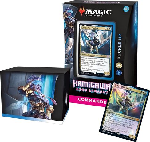 MTG Kamigawa: Neon Dynasty Commander Deck – Buckle Up + Ultra Pro Premium Alcove Tower Deck Box in Saudi Arabia