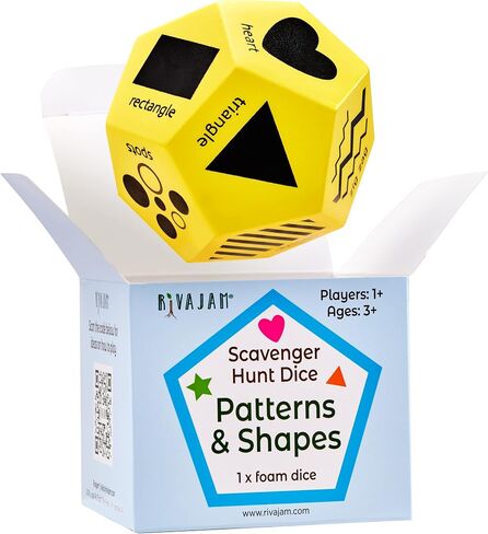 Shapes and Patterns in Nature Jumbo Foam Dice for Toddlers - Preschool Learning Activities and Pattern Recognition Resources for Kindergarten in Saudi Arabia