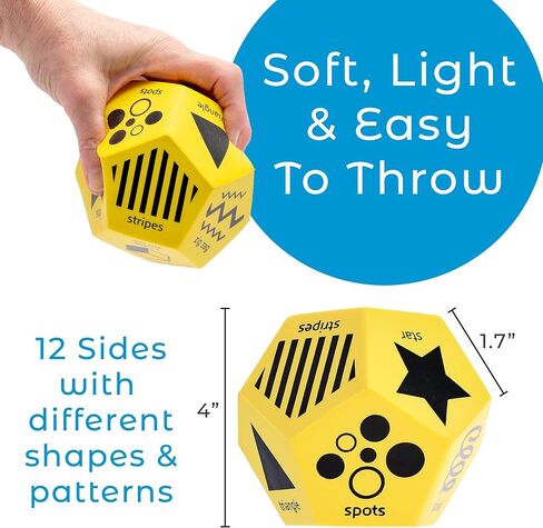 Shapes and Patterns in Nature Jumbo Foam Dice for Toddlers - Preschool Learning Activities and Pattern Recognition Resources for Kindergarten in Saudi Arabia
