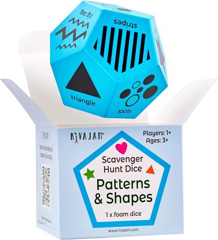 Shapes and Patterns in Nature Jumbo Foam Dice for Toddlers - Preschool Learning Activities and Pattern Recognition Resources for Kindergarten in Saudi Arabia