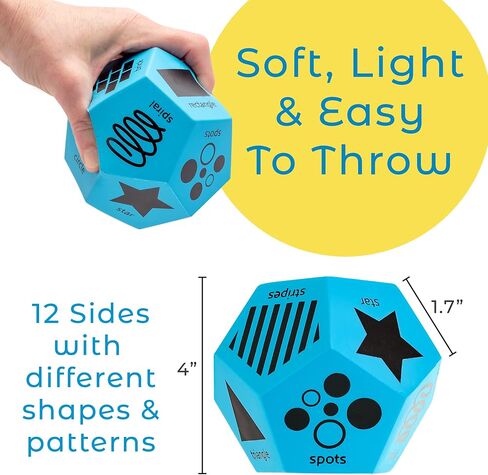 Shapes and Patterns in Nature Jumbo Foam Dice for Toddlers - Preschool Learning Activities and Pattern Recognition Resources for Kindergarten in Saudi Arabia