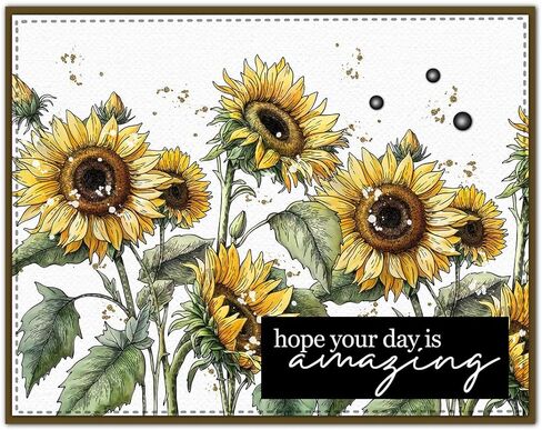 Spring Series Blooming Sunflowers Sunshine Clear Stamps and Dies Set for Card Making DIY Scrapbooking Clear Stamps Metal Cutting Dies for Paper Albums Crafts Decor in Saudi Arabia