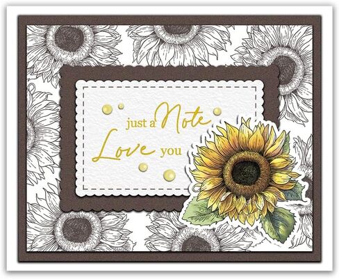 Spring Series Blooming Sunflowers Sunshine Clear Stamps and Dies Set for Card Making DIY Scrapbooking Clear Stamps Metal Cutting Dies for Paper Albums Crafts Decor in Saudi Arabia