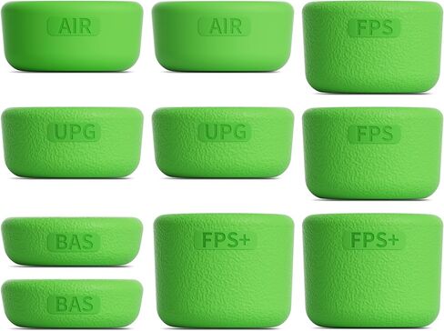 ELETIUO 5 Pairs/10 Pcs Thumb Grips Set for Xbox Series X/S,Xbox One,Xbox One X/S Controller,Anti-Slip Silicone Joystick Cap with 5 Designs, Custom Analog Thumbsticks Cover,Green in Saudi Arabia