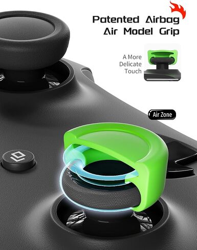 ELETIUO 5 Pairs/10 Pcs Thumb Grips Set for Xbox Series X/S,Xbox One,Xbox One X/S Controller,Anti-Slip Silicone Joystick Cap with 5 Designs, Custom Analog Thumbsticks Cover,Green in Saudi Arabia