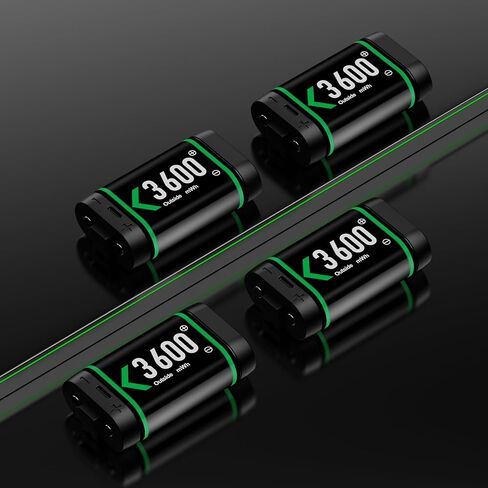 Rechargeable Xbox One Controller Battery Pack with 4x3600mWh, USB Xbox Controller Charger Station for Xbox Series X|S, Xbox One S/One X/Elite Controllers Xbox One Accessories (1500mAh) in Kuwait