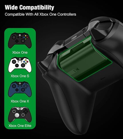 Rechargeable Xbox One Controller Battery Pack with 4x3600mWh, USB Xbox Controller Charger Station for Xbox Series X|S, Xbox One S/One X/Elite Controllers Xbox One Accessories (1500mAh) in Kuwait