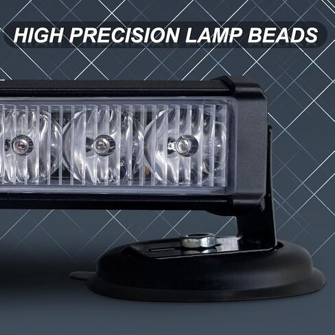 شريط أضواء الطوارئ القوية لمستشار المرور مقاس 24 بوصة، يعمل بالبطارية، ضوء تحذير ستروب LED على السطح العلوي للمخاطر مع قاعدة تثبيت مغناطيسية وقابس قابل لإعادة الشحن 12 فولت in Kuwait