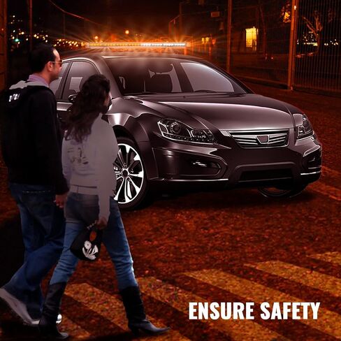 Happybuy 42 "LED ستروب ضوء بار 80 العنبر الأبيض LED تحذير خطر منارة الطوارئ ضوء بار منخفض المستوى إنفاذ القانون خطر وامض لسحب شاحنة مركبة عالمية in Kuwait