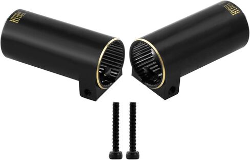 Brass Differential Cover Knuckle counterweight for SCX10 II AR44 90046 90047 1/10 axial Upgrade (Black/D) in Saudi Arabia