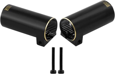 Brass Differential Cover Knuckle counterweight for SCX10 II AR44 90046 90047 1/10 axial Upgrade (Black/D) in Saudi Arabia
