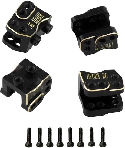 Brass Differential Cover Knuckle counterweight for SCX10 II AR44 90046 90047 1/10 axial Upgrade (Black/D) in Saudi Arabia