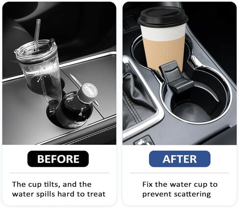 إدراج حامل كأس السيارة متوافق مع هايلاندر 2014-2020، مقسم حامل مشروبات السيارة مع إدراج زنبركي لتثبيت أكواب بأحجام مختلفة، ملحقات وحدة التحكم المركزية للسيارة OEM#55618-0E170-C0 in Kuwait