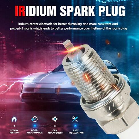 UF546 IC626 Ignition Coils with Iridium Spark Plugs for Hyundai Sonata Azera Entourage Santa Fe Veracruz, Kia Optima Sedona Amanti Sorento 2.4L L4 3.3L 3.5L 3.8L V6, Set of 6 (Black) in Saudi Arabia