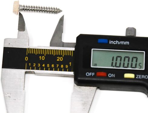 Everbilt 50 قطعة 8 × 1 بوصة. براغي معدنية من صفائح الفولاذ المقاوم للصدأ، رأس غسالة سداسية باللون البني فيليبس براغي معدنية ذاتية التنصت في صناديق مريحة وقابلة لإعادة الاستخدام، فضية 8 × 1 بوصة. مسامير معدنية صفائحية 50 قطعة in Kuwait