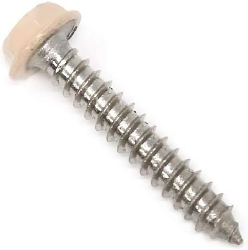 Everbilt 50 قطعة 8 × 1 بوصة. براغي معدنية من صفائح الفولاذ المقاوم للصدأ، رأس غسالة سداسية باللون البني فيليبس براغي معدنية ذاتية التنصت في صناديق مريحة وقابلة لإعادة الاستخدام، فضية 8 × 1 بوصة. مسامير معدنية صفائحية 50 قطعة in Kuwait