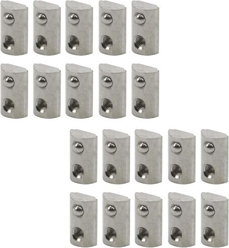 20 Pcs M3 Thread Hole T Nuts for European Standard T-Slot Aluminum Extrusion Profile Carbon Steel (2020 Series M3) in Saudi Arabia