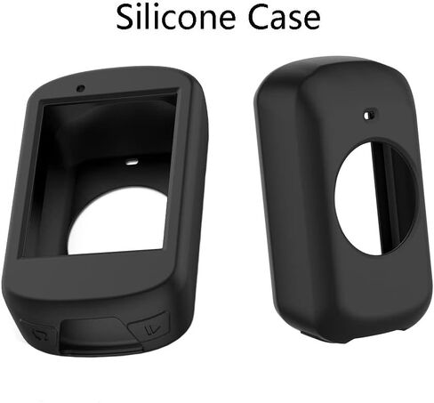 واقي شاشة لـ Garmin Edge 830 Gps (2+1pack) وغطاء حافظة من السيليكون، طبقة من الزجاج المقسى مضادة للخدش، تغطية كاملة عالية الوضوح in Kuwait