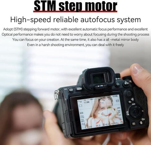 7artisans 50 مم f/1.8 F1.8 عدسة إطار كامل لكاميرا Sony E-Mount عديمة المرآة، عدسة ذات فتحة كبيرة للتركيز التلقائي لسوني a7SⅢ a7Ⅲ a7RⅢ a7Ⅳ a7RⅣ a9 FX3 A7RⅤ a6300 a6400 a6500 a6600 ZV-E10 FX30 in Kuwait