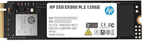 HP EX900 M.2 120GB PCIe 3.0 X4 Nvme 3D TLC NAND محرك الحالة الصلبة الداخلي (SSD) 2Yy42Aa#ABC in Saudi Arabia