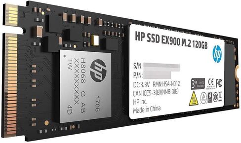 HP EX900 M.2 120GB PCIe 3.0 X4 Nvme 3D TLC NAND محرك الحالة الصلبة الداخلي (SSD) 2Yy42Aa#ABC in Saudi Arabia