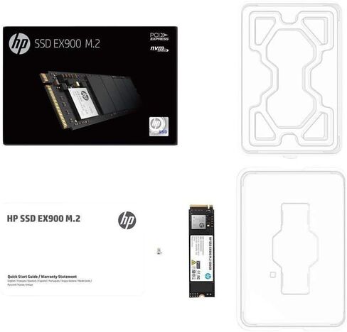 HP EX900 M.2 120GB PCIe 3.0 X4 Nvme 3D TLC NAND محرك الحالة الصلبة الداخلي (SSD) 2Yy42Aa#ABC in Saudi Arabia