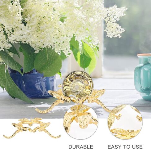 Wrought Iron Ball Display Stand Iron Crystal Ball Sphere Holder Metal Gazing Ball Holder Home Decorative Accessories ( Golden ) in Kuwait