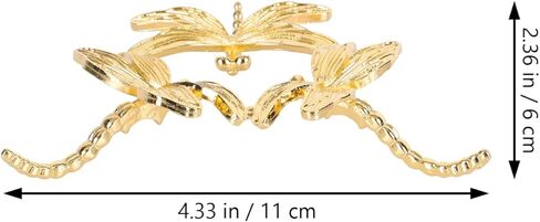 Wrought Iron Ball Display Stand Iron Crystal Ball Sphere Holder Metal Gazing Ball Holder Home Decorative Accessories ( Golden ) in Kuwait