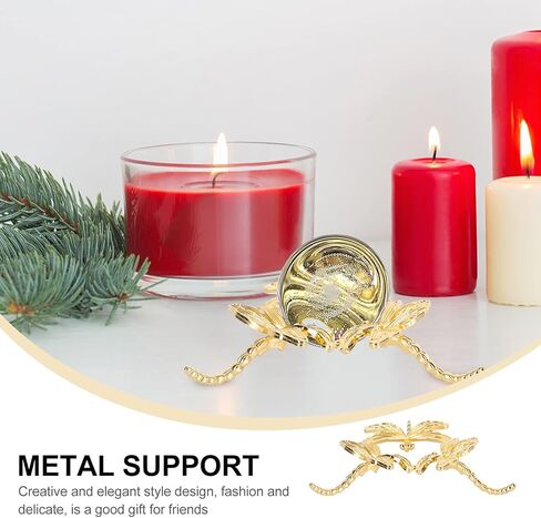 Wrought Iron Ball Display Stand Iron Crystal Ball Sphere Holder Metal Gazing Ball Holder Home Decorative Accessories ( Golden ) in Kuwait