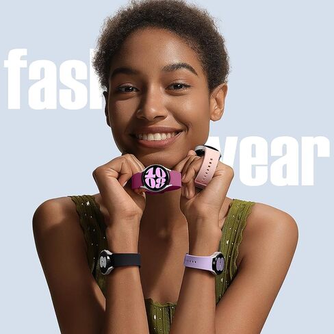 Charlam 15 Pack No Gap Band Compatitable with Samsung Galaxy Watch 6 5 4 Band 40mm 44mm/Galaxy Watch 5 Pro Band/Galaxy Watch 4 Classic Band/6 Classic Band, 20mm Soft Silicone Sport Strap for Women Men in Kuwait