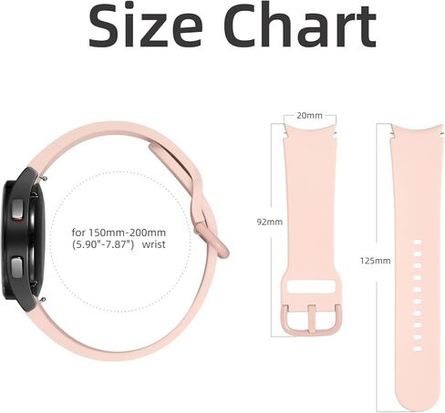 Charlam 15 Pack No Gap Band Compatitable with Samsung Galaxy Watch 6 5 4 Band 40mm 44mm/Galaxy Watch 5 Pro Band/Galaxy Watch 4 Classic Band/6 Classic Band, 20mm Soft Silicone Sport Strap for Women Men in Kuwait