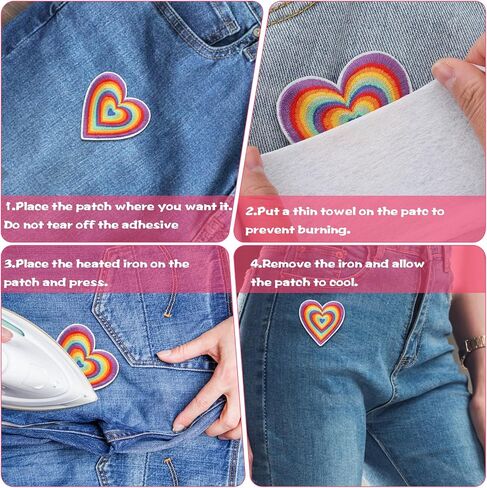 20PCS Iron on Patches Pink Cowgirl Girly Fun Cute Preppy Sew on Embroidered Patches Fabric Sewing Applique Stickers DIY Repair Accessories for Clothing Jean Jackets Hat Backpacks in Saudi Arabia