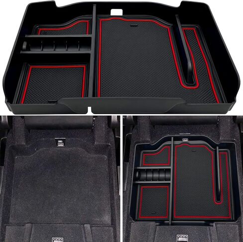 Center Console Organizer fit for Dodge RAM 1500 2500 3500 2024 2023 2022 2021 2020 2019 Accessories Interior Storage Box Armrest Storage Tray (Black) in Saudi Arabia
